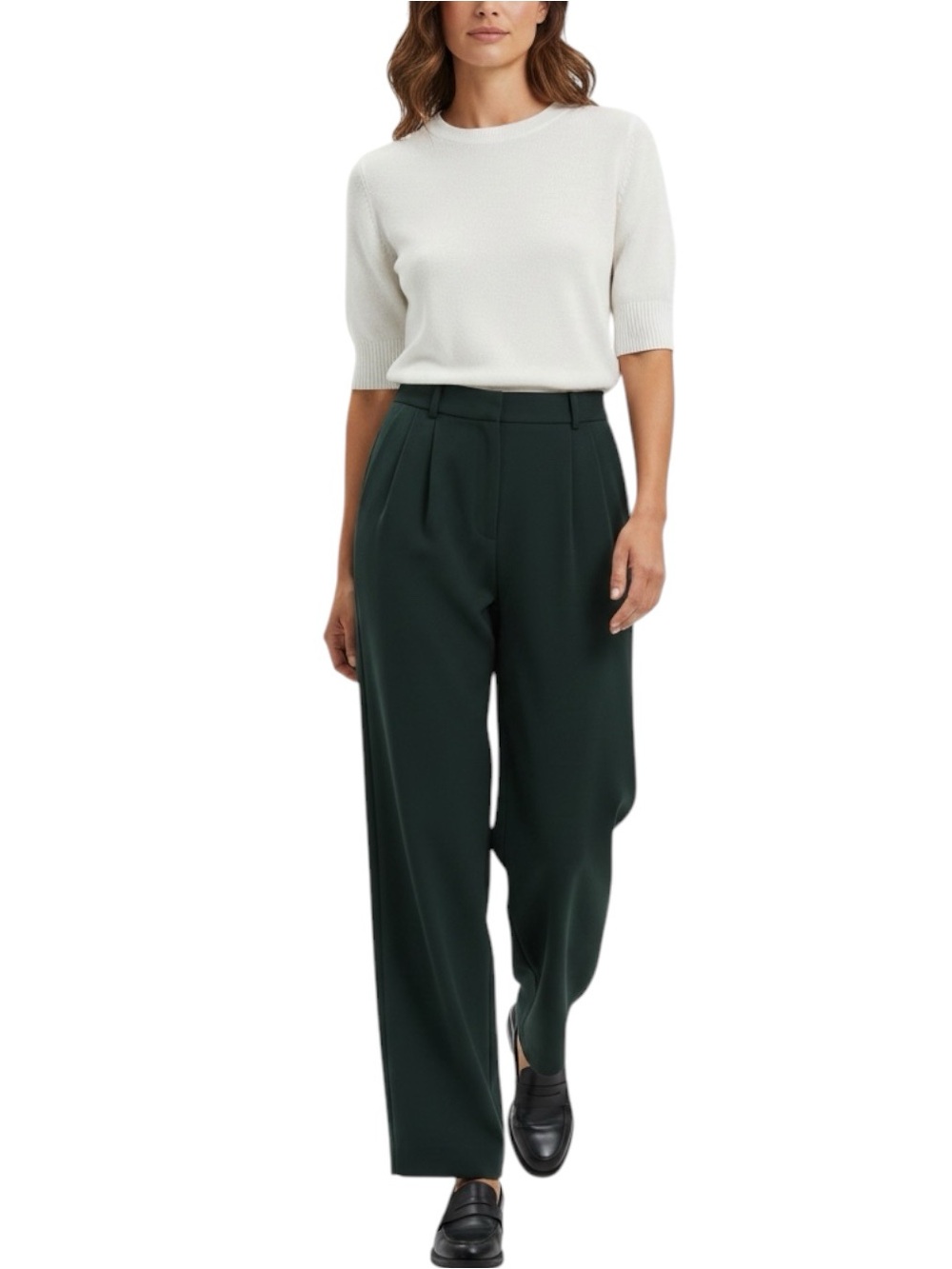 A&F "The Sloane" Tailored Pants in Emerald Green Size 4 / 27 -- OFFICE / CAREER